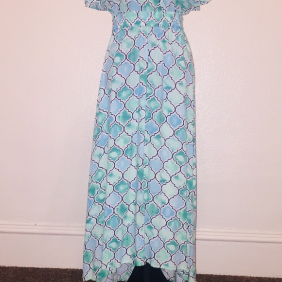 Tommy Bahama Mumbai medallion maxi dress and dusty teal - Picture 3 of 12